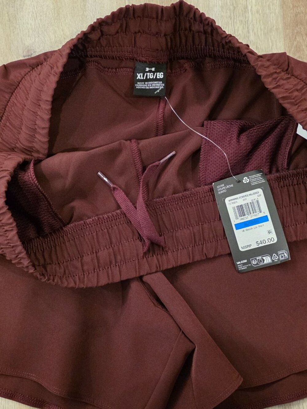NWT Maroon Under Armour Unlined Shorts - Picture 4 of 8